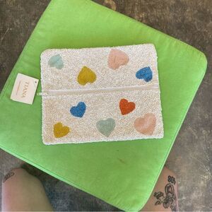 Tiana Beaded Heart Clutch